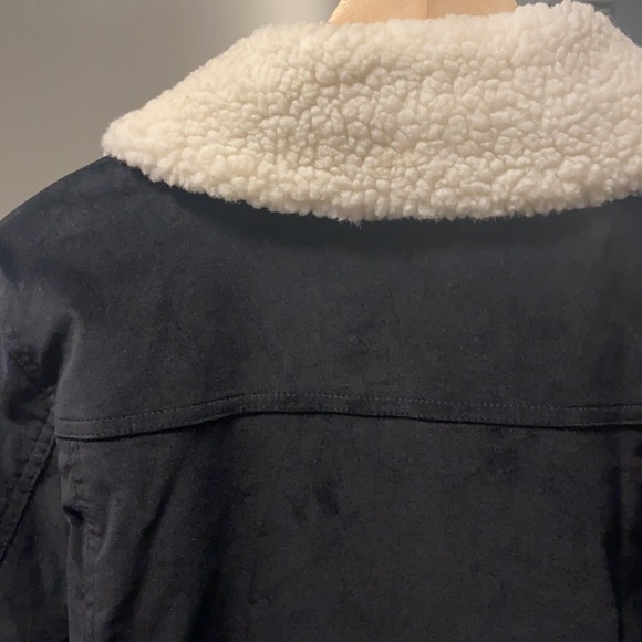 Eddie Bauer Black Velveteen Warm Jacket - Picture 3 of 8